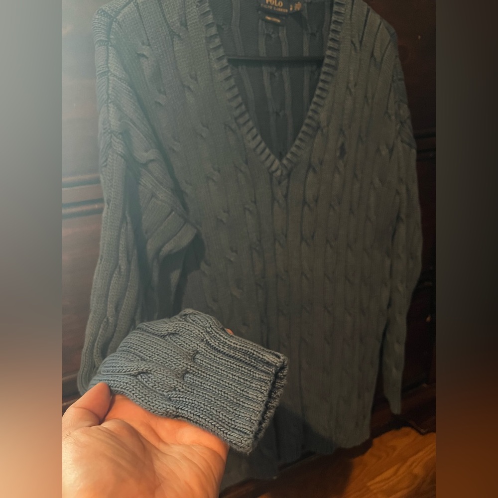 Polo knitted sweater